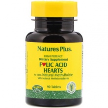   Natures Plus Folic acid hearts 90 
