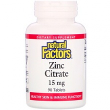 Natural Factors Citrate  15 mg 90 