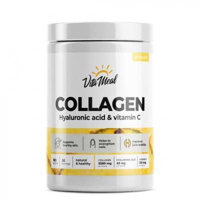Коллаген VitaMeal Collagen Hyaluronic acid + vitamin C 180 гр